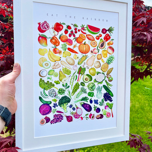 Rainbow Fruits and Vegetables Print