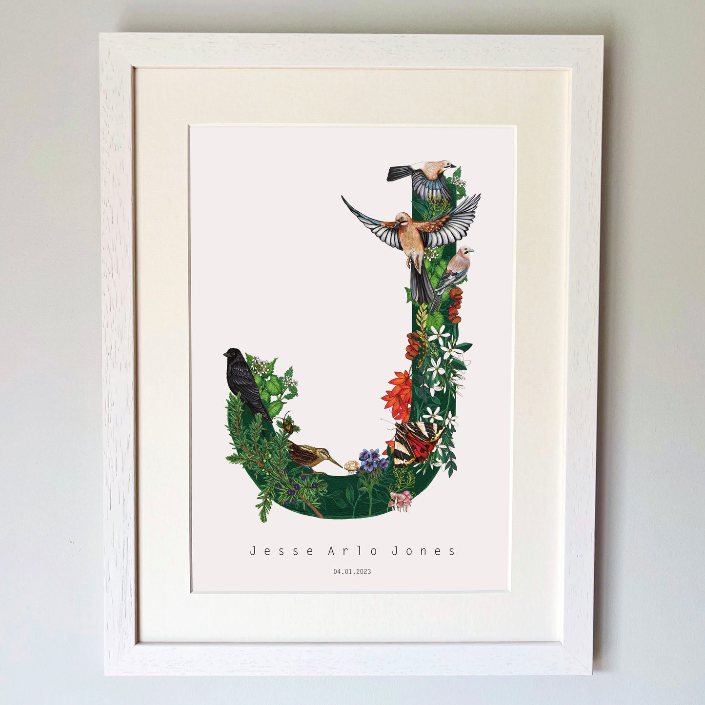 British Wildlife Letter Print