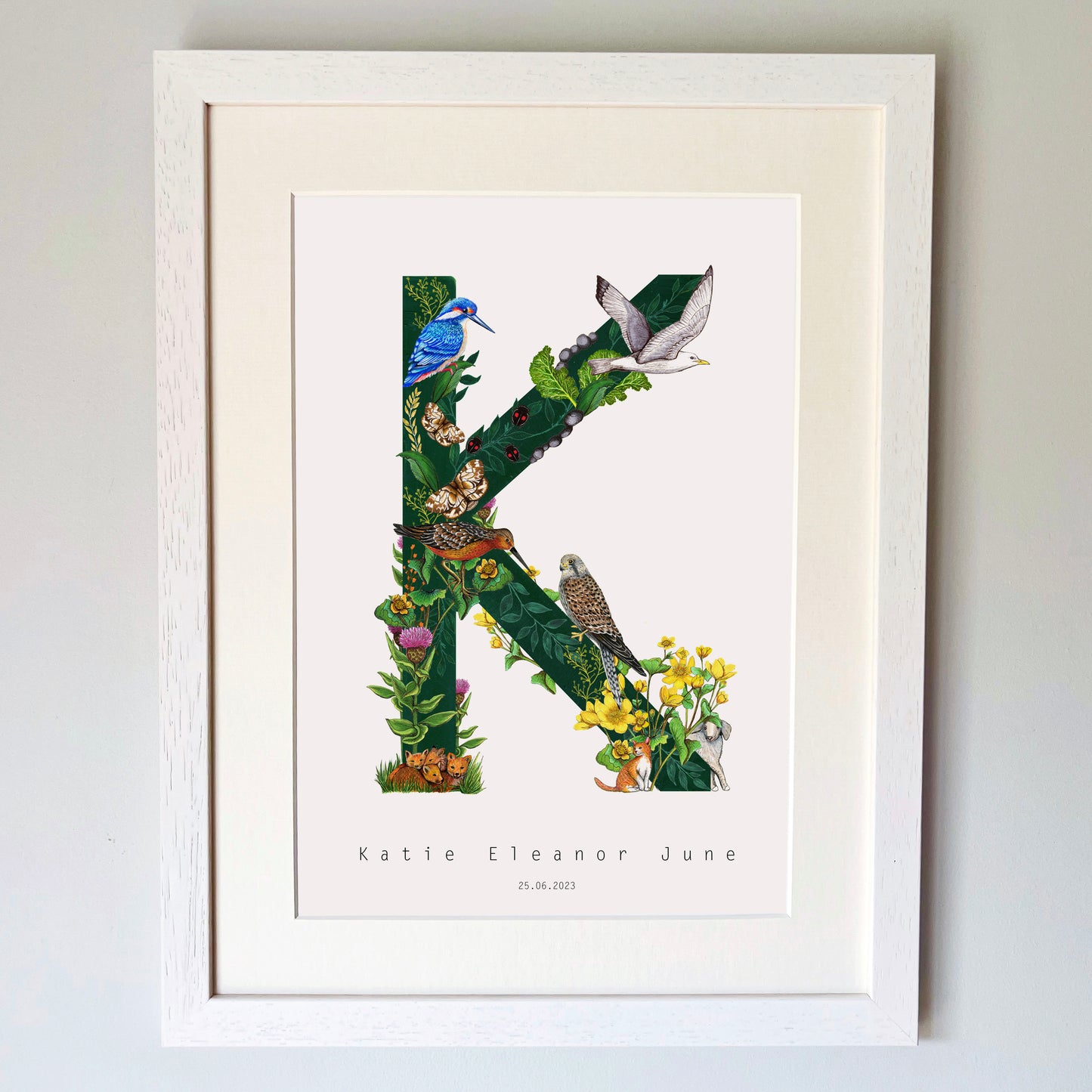 British Wildlife Letter Print