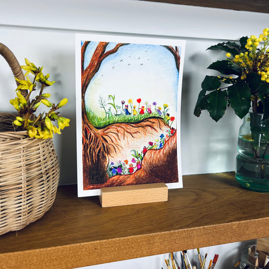 The Root Children, A Set of Four A5 Season Prints
